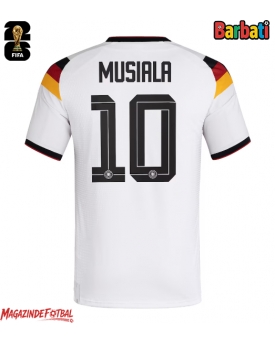 Germania Jamal Musiala #10 Tricou Fotbal Replică Mondial 2026 Barbati Acasa